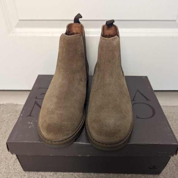 Crown Vintage CR-HILDE Suede Ankle Boots - Size 10M - Dark Taupe - Used with Box main image 7